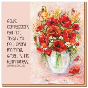 Encouragement Card - Lamentations 3:23