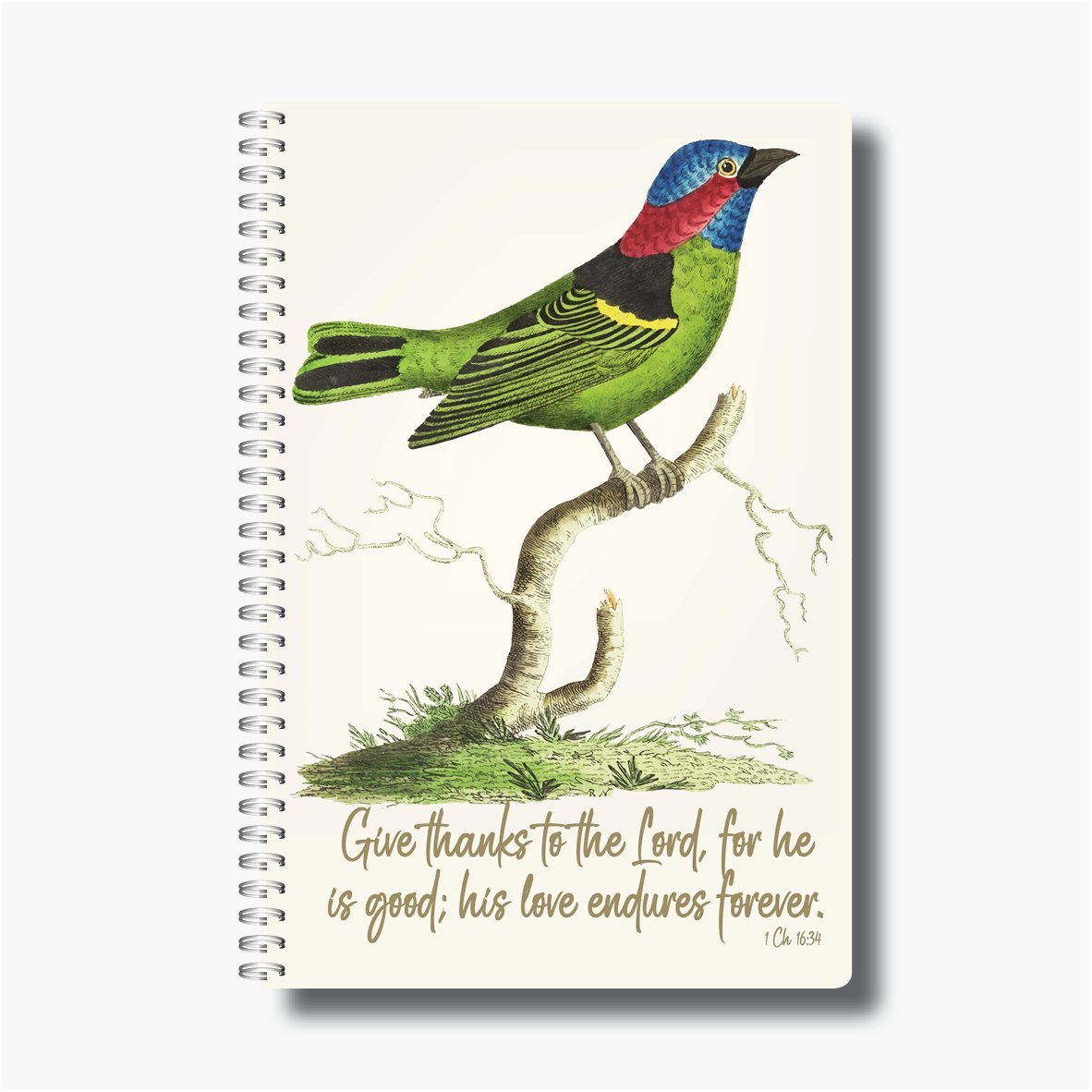 Give thanks to the Lord - A5 Wire-O-Notebook