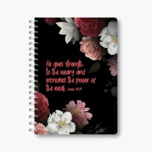 He gives strength - A6 Wire-o-Notebook