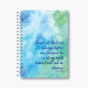 I will not be shaken - A6 Wire-o-Notebook