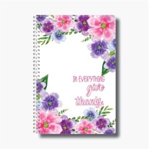 Give thanks - A5 Wire-O-Notebook