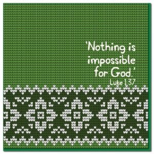 Encouragement Card - Luke 1:37