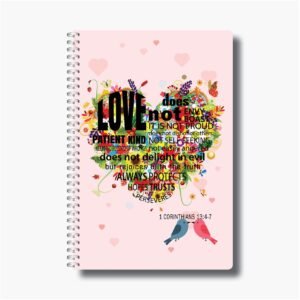 Love does not envy - A5 Wire-O-Notebook