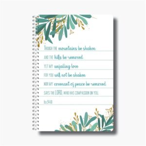 Though the mountains be shaken - A5 Wire-O-Notebook