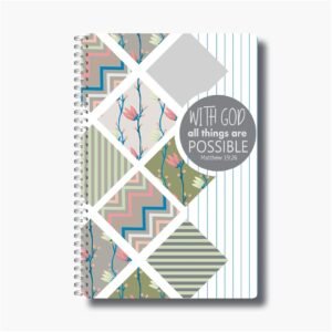 With God all things are possible - A5 Wire-O-Notebook