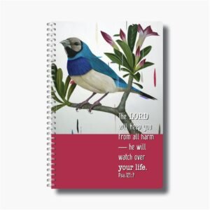 He will watch over your life - A5 Wire-O-Notebook