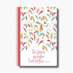 The Lord is my helper - A5 Wire-O-Notebook