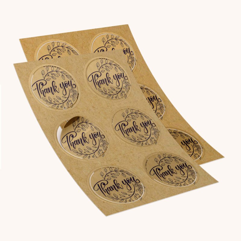 Eco-friendly Craft Paper Stickers