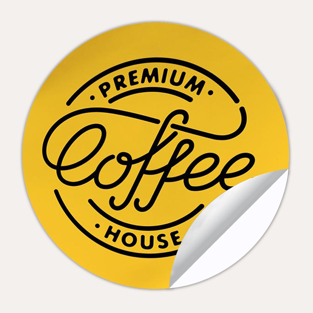 Silver back Paper Stickers