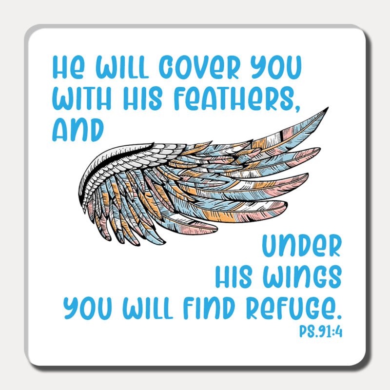 Under his wings - Fridge Magnet