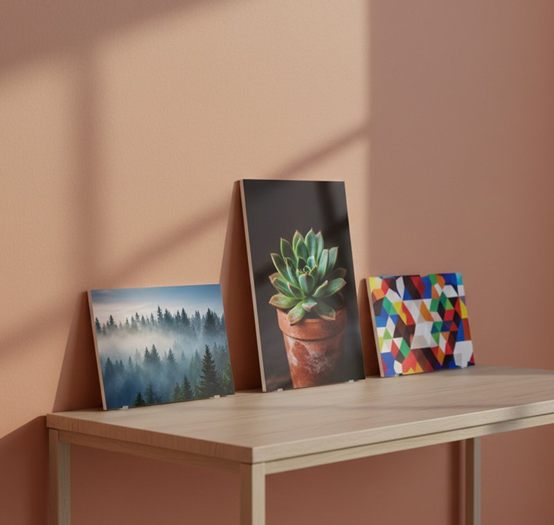 Wall Table Top Fiber Photo Frame