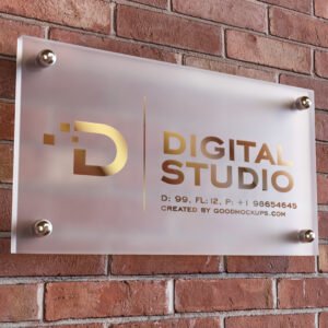 UV Printed Acrylic Wall Mounted  Hanging Sign